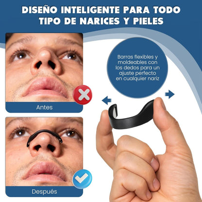 Tiras Nasales Magnéticas Premium Dispositivo Antirronquidos